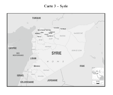 Carte de Syrie