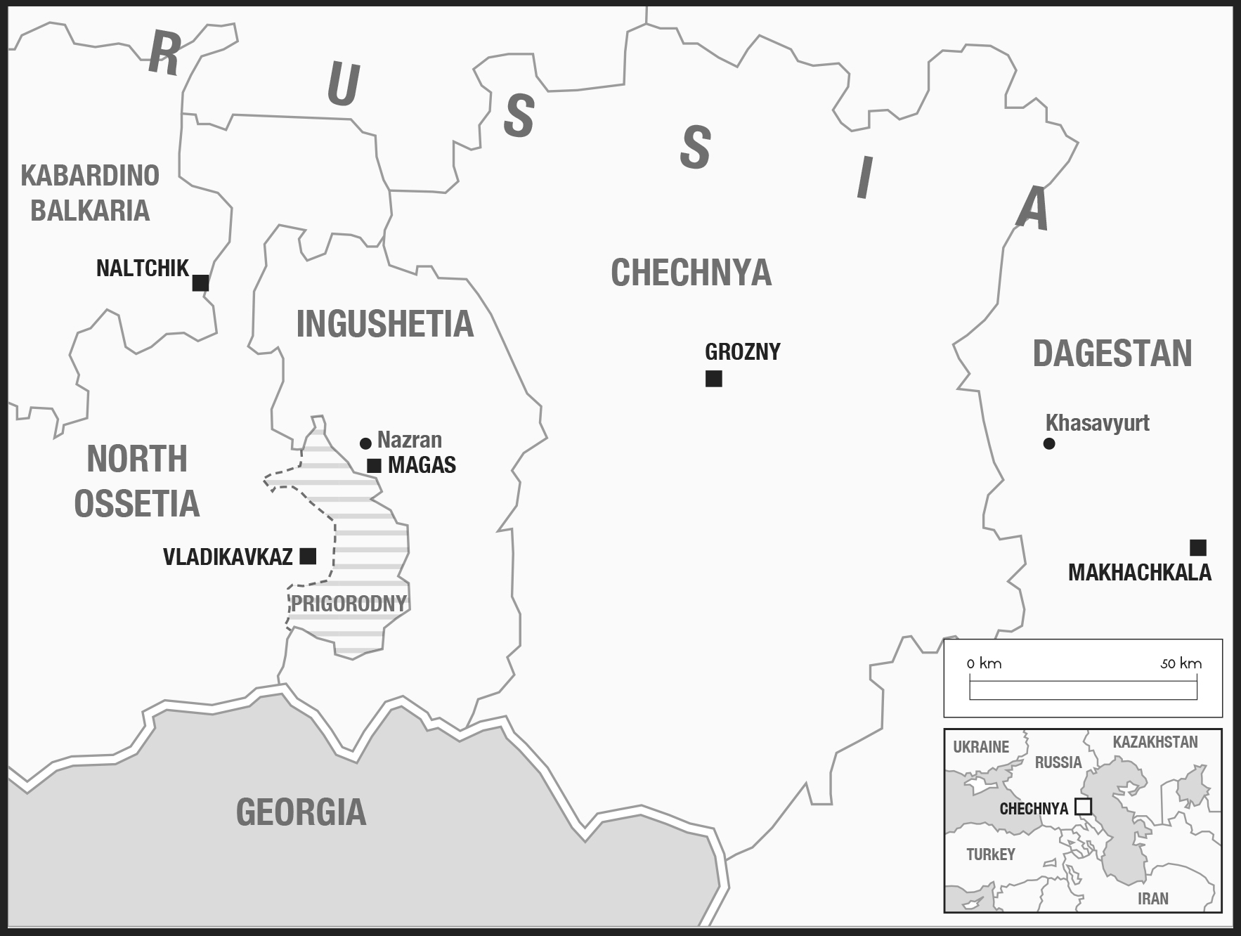 Map 4: Russian Caucasus