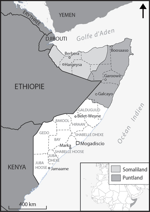 Carte de Somalie