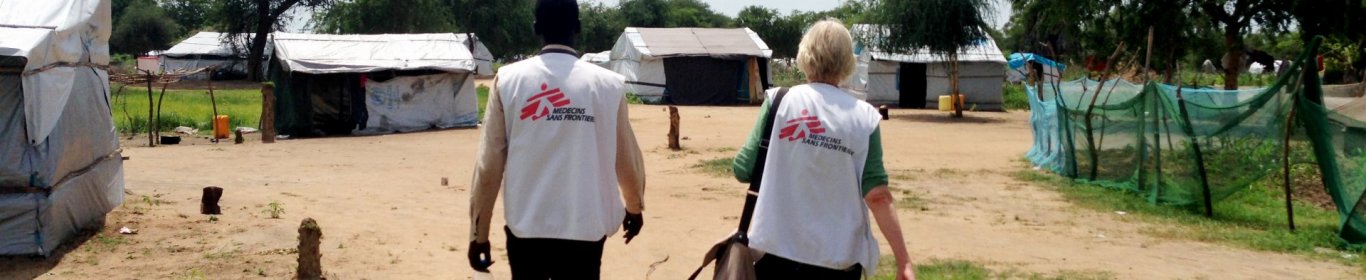 Les travailleurs humanitaires du Centre médical à Mingkaman au Soudan du Sud