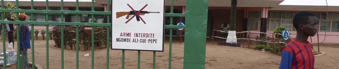 Entrée de l'hôpital communautaire de Bangui en RCA