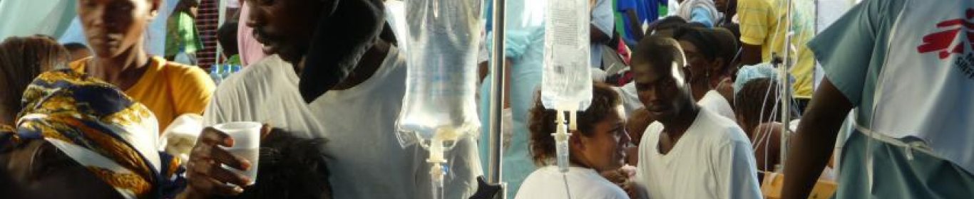 les équipes MSF traitent des patients atteints du choléra 