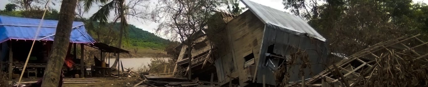 La ville de Sagaing en Birmanie après le cyclone Nargis