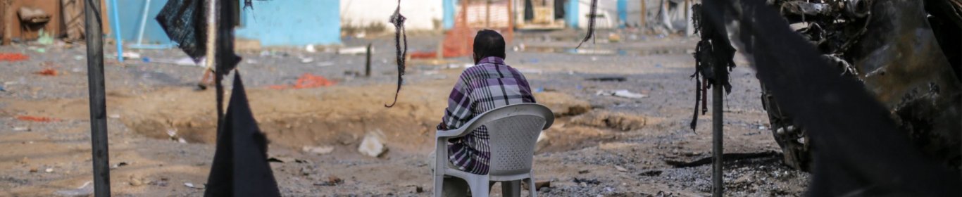 Un hôpital après un bombardement