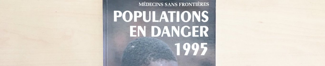Populations en danger 1995 Couverture du livre Populations en danger 1995