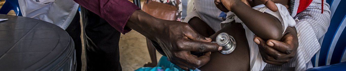 Outpatient Department in the Bidibidi MSF Health Center - paediatric consultation, Uganda