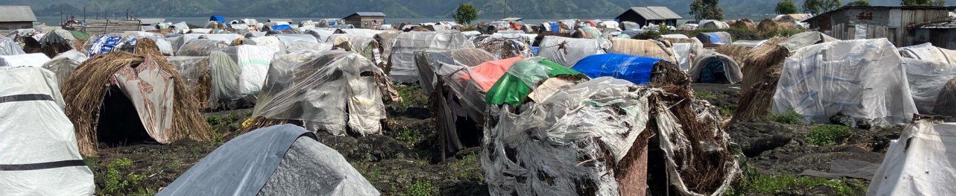 Camps of internally displaced people in and around Goma