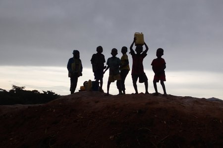fetching water for daily life activities