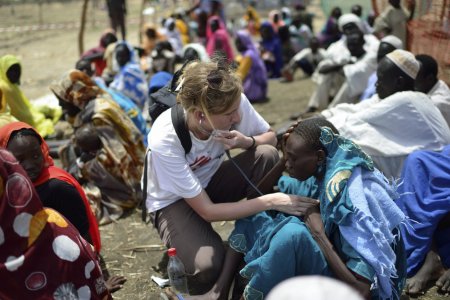 Humanitarian assistance in Jamam refugee camp, South Sudan