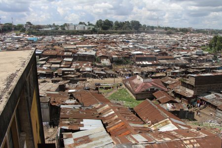 Le bidonvile de Mathare au Kenya