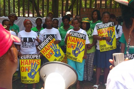 manifestation contre les aides européennes