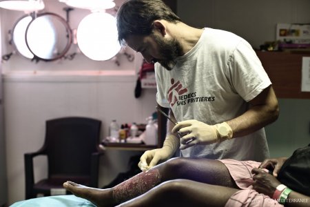 François-Xavier Daoudal, infirmier à MSF, travaille à bord de l’Aquarius