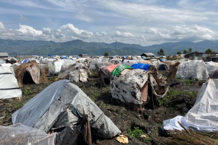 Camps of internally displaced people in and around Goma